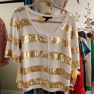 Boston Proper sequin cardigan